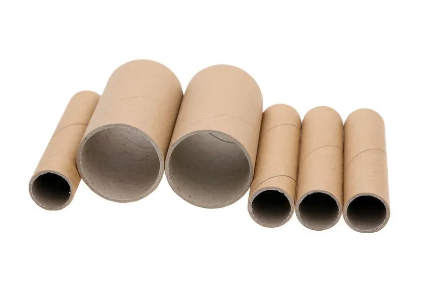 Assorted cardboard tubes from a New England paper tube manufacturer
