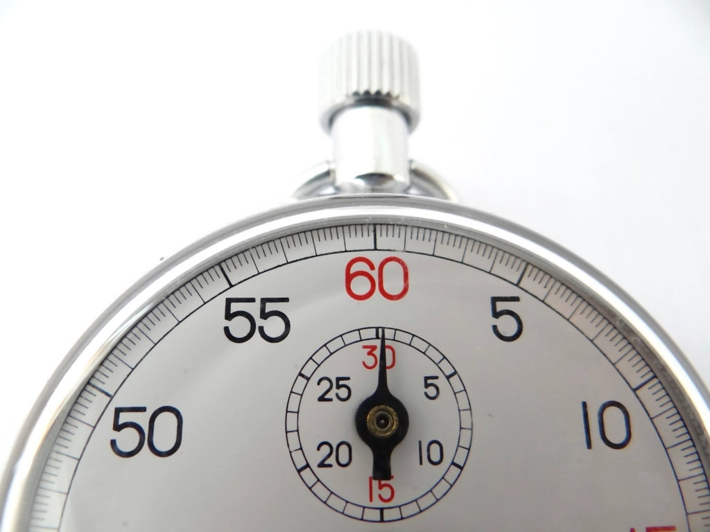 Stopwatch for 24-hour rush paper tube orders
