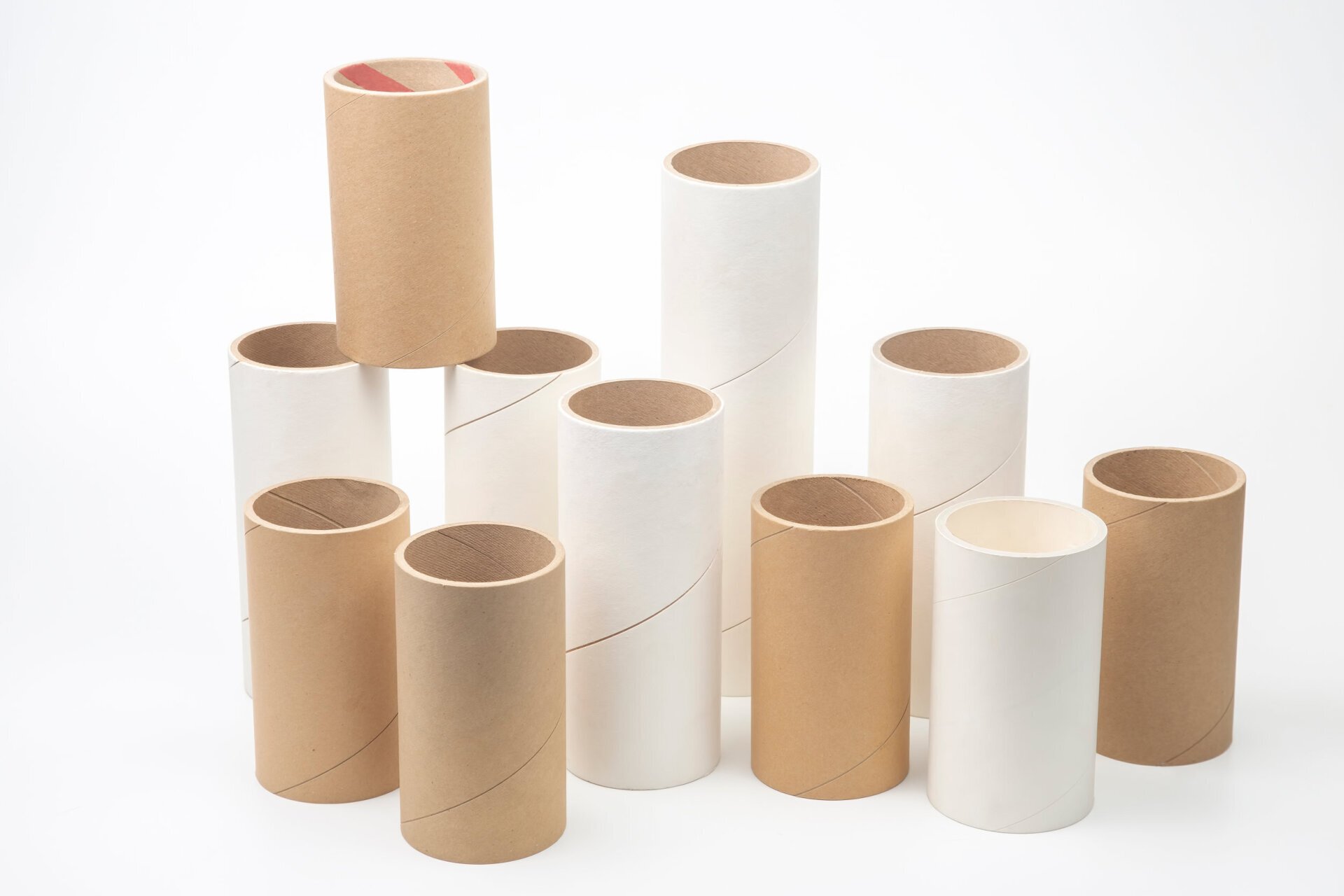 Converter-grade 3 inch tape and label cores in white and kraft